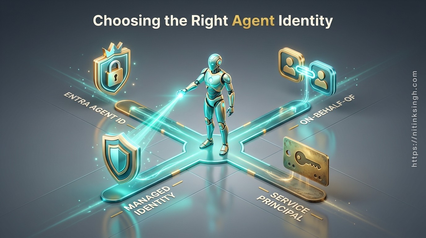 Choosing the Right Agent Identity: Managed Identity, Entra Agent ID, OBO, or Service Principal